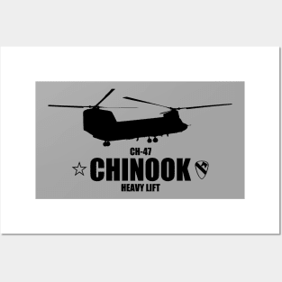 CH-47 Chinook Air Cav (subdued) Posters and Art